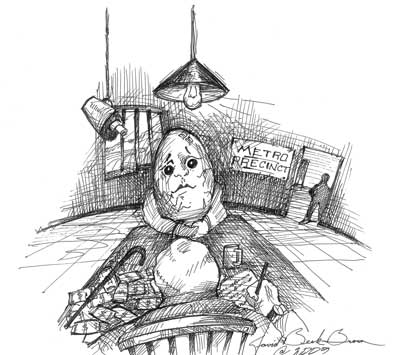 Political Cartoon by David Beck-Brown